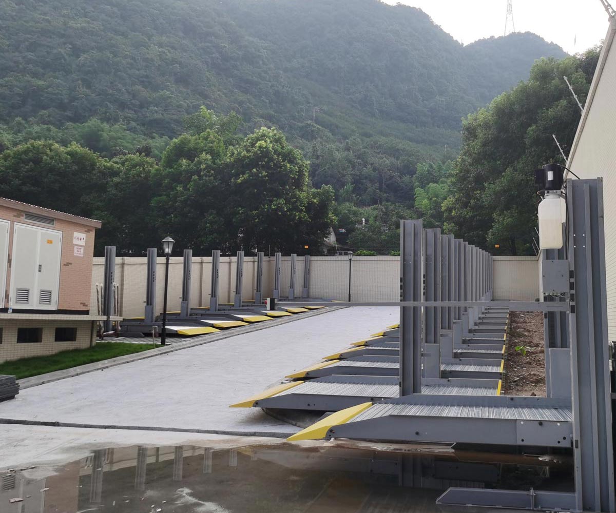 稻城雙層升降橫移機械停車改造