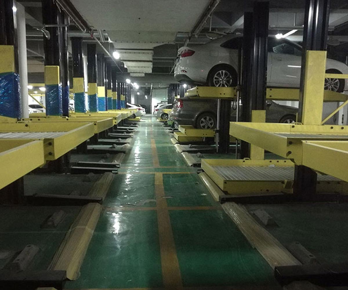 甘肅三層升降橫移式立體車位回收