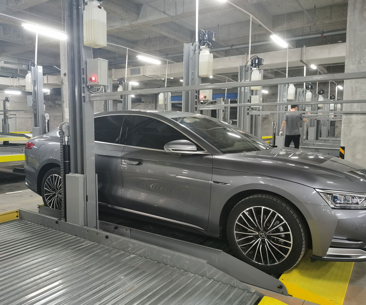 甘肅兩層升降平移立體車庫(kù)停車設(shè)備過驗(yàn)收