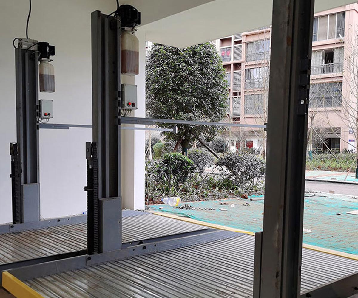 石柱兩柱簡(jiǎn)易式機(jī)械停車庫(kù)過(guò)驗(yàn)收